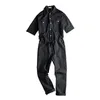 Men's Pants Super Personality Yellow/Black Mens Jumpsuit Fashion Casual Rompers Trend Tooling Wind Pencil High Quality