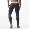 Solid Color Men's Long Johns Pants Thermal Underwear Low Rise Modal Men Underpants M -xxl SH1909273228