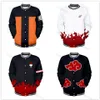 3D Anime Sasuke / Kakashi Enfants Sweatshirts Veste Hommes / Garçons Sweat à capuche Akatsuki Manteau Uchiha Itach Cosplay Akatsuki Automne / Hauts d'hiver X0710