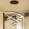 Moderne Ring Led Decke Kronleuchter Anhänger Lampen für Wohnzimmer Esszimmer Loft Hängen Hause Dekor Zubehör Innen Beleuchtung Leuchten