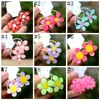 2pcs / set baby hårband färgglada blommor hår slips elastisk hästsvans hållare scrunchie gummiband mode hår tillbehör 18 färger