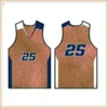 Maglia da basket maschile uomo striscia manica corta camicie da strada nera bianca blu camicia sportiva UBX1Z852