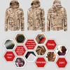 Outdoor T-shirts Winter Elektrische Verwarming Jas USB Smart Mannen Vrouwen Dikke Verwarmde Jassen Camouflage Capuchon Warmte Jacht Skipak1708174