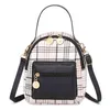 Mini Rucksack Frauen Umhängetasche Für Teenager Mädchen Plaid Frauen Schulter Handtasche Schule Tasche Koreanischen Stil Neue Trendy Bagpack Weibliche y1105