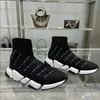 Triple S Casual Shoes Speed ​​2.0 Knit Socks Shoes Trainer High Race Runners Designer Sneaker Casual Traughers Sneakers With Box Size 35-45