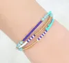 Hand woven Bohemian multi-layer color rice Bead Beaded Bracelet women's fashion accessories GC433