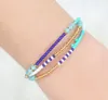 Handvävda Bohemian Multi-Layer Färg Ris Bead Beaded Armband Kvinnors Fashion Tillbehör GC433