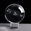 3D Solar System Crystal Ball Planets Glass Ball Milky Way Globe Miniature Model Home Decor Astronomy Gifts Ornament 6/8cm 210318