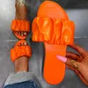 Mulheres Sandálias 2021 Sapatos de Verão Flat Plus Size Plissado Sandalias Mujer Flip Flops Casual Praia Chinelos Feminino