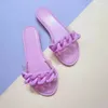 Women Chain Sandal Summer Open Toe Flats Slippers Rainbow slides Fashion Sexy Jelly Light Weight Shoes Beach Flip Flops Top Quality