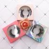 100% Hand Made Eyelashes Pink Square Boxes With Clear Tray Strip Mink Lashes Custom Private Label Packaging Wholesale Vendor