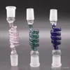 14mm 18mm Rosca De Parafuso Colorido Thre Glass Drop Down Adaptadores Feminino Masculino Reclaim Ash Catcher Para Plataformas De Petróleo Bong Hookah