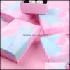 Boxes & Display Jewelryfashion Marble Print Diy Handmade Jewelry Box Gradient Cloud Gift Packaging Paper Case Small Fresh Necklace Earrings