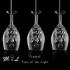 Modern Led K9 Crystal Pendant Light Creative Wine Glass Hängande Lampor Lamparas de Techo Colgante Moderna Hem Deco Armatur