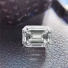 Lösa ädelstenar Emerald Cut Stones 0.2ct till 10ct D Färg VVS1 Lab Diamond Pass Moissanite Tester med GRA-certifikat