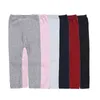 US Warehouse Kid Leggings For Girls Cotton Toddler Infant Solid Pattern Leggings Pants Children Cute Stretchy Warm Trousers Winter Warm Panty
