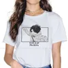 Kvinnors T-skjortor kvinnors t-shirt manga söta flickor kvinnor undrar ägg prioritering ai ohto anime blusa harajuku casual kort ärm vintage