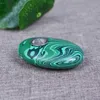 Artificial Crystal Pipe Oval Malachite Handle Foreign Simple and Fashionable Portable Tobacco Smoking Pipe