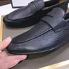 Top quality Dress Shoes fashion Men Black Genuine Leather Pointed Toe Mens Business 77