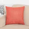 Vintage Plain Pillow Cover Dekorativa Bomull Linen Kasta Kudde Väska Hem Bekväm Solid Färg Kuddväska