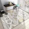 Tapetes carpetes nórdicos abstrato abstrato de tapete geométrico da sala de estar quarto de café decoração de mesa de café