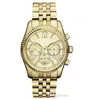 Garrsion Lady Klockor Rostfritt Stål Kvarts Rörelse M5555 M5556 M5569 Ny Style Fashol Gold Watch