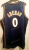 Nikivip Custom Gilbert Arenas #0 Basketball jersey gestikte witblauw goud maat S-4XL topkwaliteit