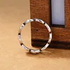 Anéis de folha de prata vintage anel de banda oco moda jóias para mulheres meninas presente vai e arenoso