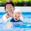 Baby ljus upp badkar leksaker Whale Water Sprinkler Pool för småbarn spädbarn barn hög kvalitet 210712