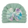 Kış Sıcak Örme Bebek Şapka Kızlar Için Bebek Çocuk Toddler Kadife Yay Örgü Kap Sonbahar Sevimli Klasik Beanie Streç 0-4Years