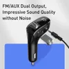 FM 송신기 무선 블루투스 5.0 무선 변조기 키트 USB 자동차 충전기 핸즈프리 Aux 오디오 MP3 플레이어