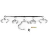 NXY Sexo Adulto Brinquedo Lockable Pescoço Collar Tornozle Mão Algemas Refeição de Aço Inoxidável Bondage Restrições Escrava BDSM Dispositivo Jogos Fetish Toys Handcuffs1216