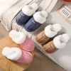 Pantoufles pour femmes chaussures chaudes d'hiver en peluche intérieur et extérieur amoureux des hommes et des femmes chaussures en coton en peluche DHL