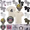 Lou Gehrig Jersey 75th hall of fame patch 1939 Grijs Crème Wit Krijtstreep Grijs Turn Back Navy Player Fans Maat S-3XL