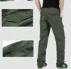 Pantaloni da trekking da esterno ad asciugatura rapida da uomo pantaloni da pesca estivi per arrampicata in montagna esercito Trekking Sport impermeabile Y0811