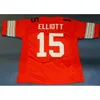 Mitch Custom Football Jersey Hombres Jóvenes Mujeres Vintage 15 EZEKIEL ELLIOTT COLLEGE NATIONAL CHAMPIONSHIP STYLE Rare High School Tamaño S-6XL o cualquier nombre y número de camisetas