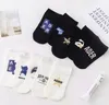 NEW Ankle Men's And Women's Socks Black And White Summer Cotton Breathable Comfort 5 pairs/box