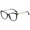 Fashion Sunglasses Frames Transparent Bluelight Glasses Women Square Optical TR90 Metal Computer Anti Blue Ligth Reading