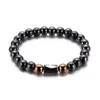 8mm Black Magnet Hematite Beaded Bracelet Healthy Mens Wristband Jewelry Wholesale Custom Bead Stretch Band