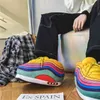 特大スニーカースリッパ男性用ぬいぐるみコージーデザイナーシューズ女性ホームファム Chaussures スカルプダドナ Zapatillas カーサ X0523