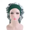 Tie Dye Print Turban Hats For Women Female Sleep Hair Hat Long Cylindrical Beanie Caps Muslim India Headwear Make up Tool