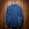 Plus Größe 5XL 6XL 7XL 8XL Herren Jeansjacke Herbstmantel Klassisches Design Revers Mode Lässig Markenkleidung 210811