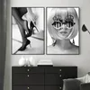 Sexy Legs Poster Print Black and White Canvas Painting Pop Wall Art Pictures for Living Room Vintage Fashion Home Decor Cuadros