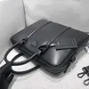 Projektantka Mężczyźni teczka na ramiona czarna skórzana torebka torby laptopa torby posłańca z tabliczkami nazwy męski bagaż 323R