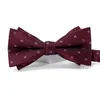 Bow Ties Designers Brand Top Quality Tie For Men Red Party Wedding Butterfly Fashion Casual Double Layer Men's Bowtie Gift Box