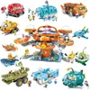 Les Octonauts se sont en brique de construction Blocs de construction Toys for Children Gifts Cartoons Modèle d'animation Barnacles Peso Dolls Q0624