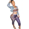 Summer Women's Tracksuits Sets Fashion Casual Printing Two Piece Outfits for Women Sleeveless Plus Size S-2XL228i
