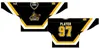 MDH Cheap personalizado 1981 82-1986 87 Ohl Mens Womens Crianças Preto Branco Amarelo Stiched North Bay Centennials S Ontario Hockey League Jerseys