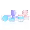 10g 15g 20g Empty Container Bottles Clear Plastic Jar Pot Eyeshadow Makeup Face Cream Lotion Cosmetic Refillable Bottle