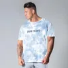 T-shirt da uomo 2022 Moda Estate Fitness Manica corta da uomo Fan Colore Cotone Allentato Sport ricreativi Giacca con colletto tondo di grandi dimensioni